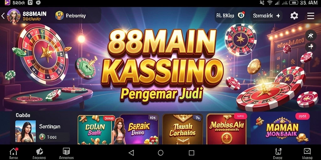 Tampilan gameplay Kasino yang mengasyikkan di 88MAIN.