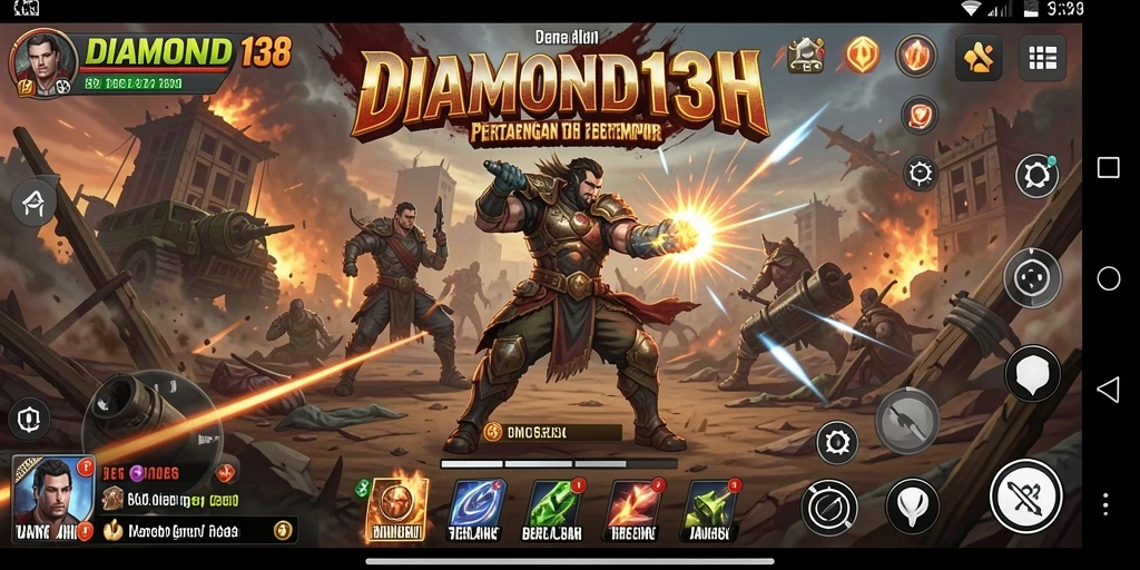 Tangkapan layar menunjukkan pertempuran seru di <strong>DIAMOND138</strong>.