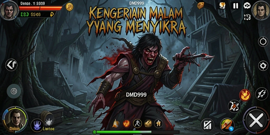 Gameplay menyeramkan DMD999 dengan atmosfir yang mencekam.
