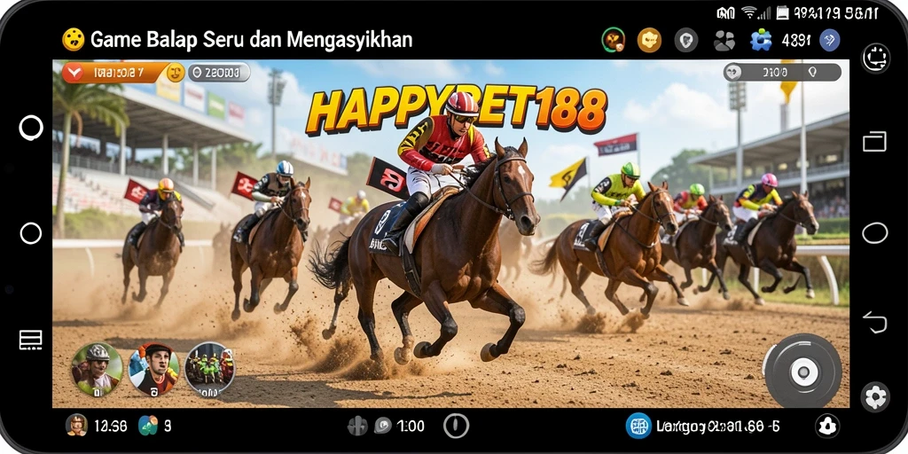 Screenshot dari gameplay menarik dalam balap HAPPBET188.