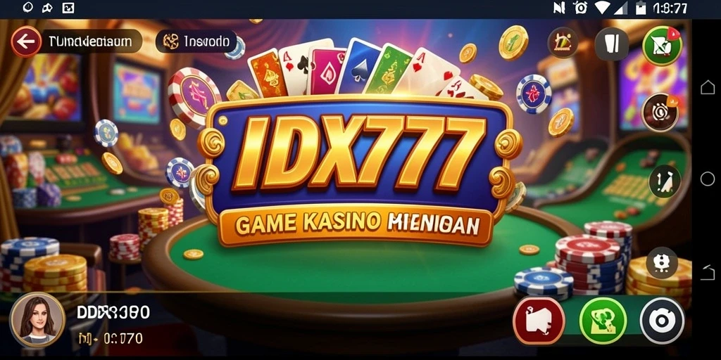 Screenshot gameplay menunjukkan keseruan permainan Kasino IDX777.