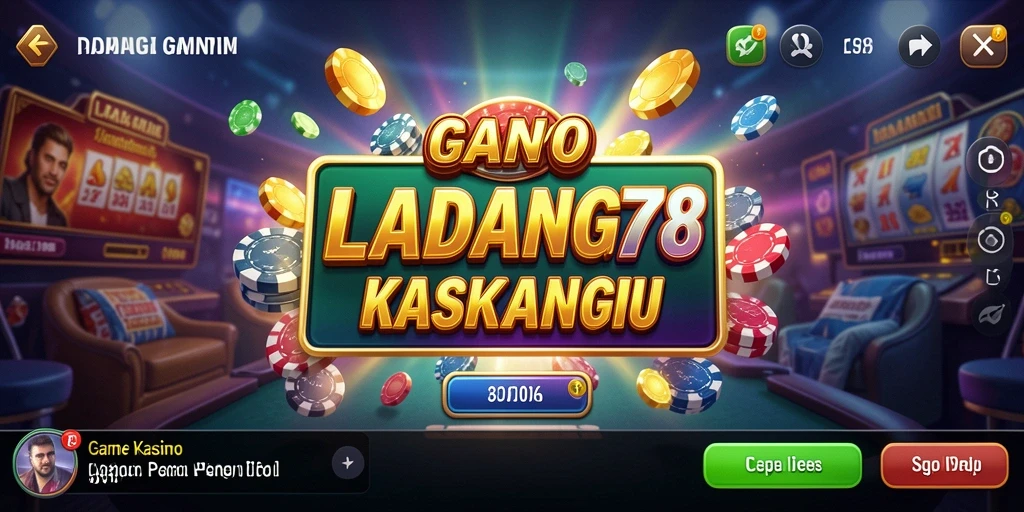 Screenshot utama LADANG78 menampilkan gameplay Kasino yang mendebarkan.