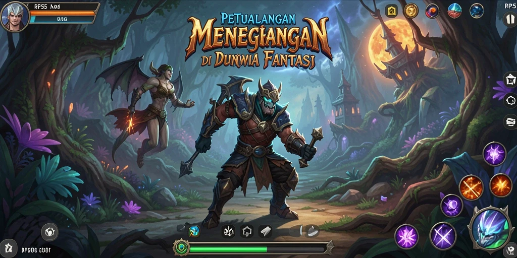 Gameplay seru RP55 dalam menjelajahi dunia petualangan.