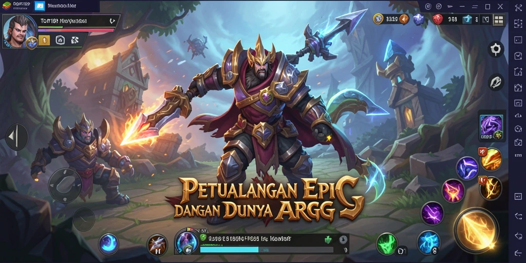 Tangkapan layar utama dari gameplay seru TOPI189 di dunia ARPG.