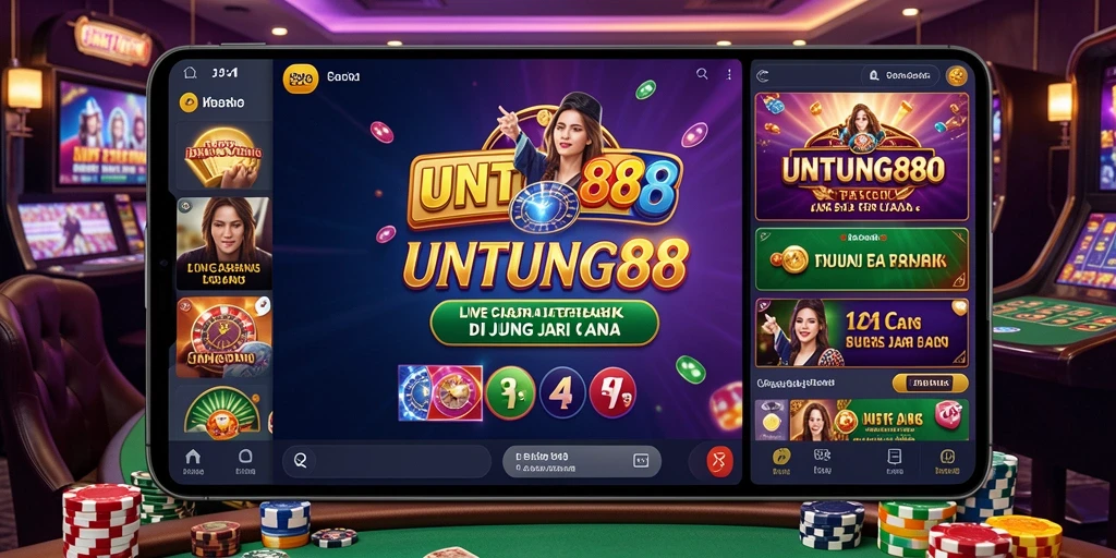 Tampilan gameplay Live Casino yang menarik serta dealer profesional.