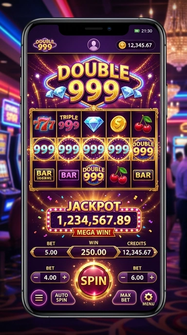 Tangkapan layar aplikasi double999 menampilkan antarmuka yang menarik.